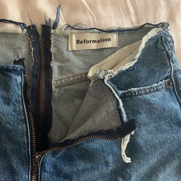 Reformation Zipper Jean in Celtic Size 29 - Picture 6 of 7